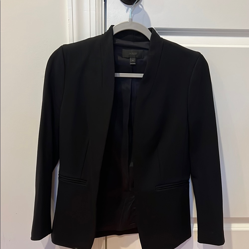 JCrew Women's going out Black Blazer, size 0, worn a few times
